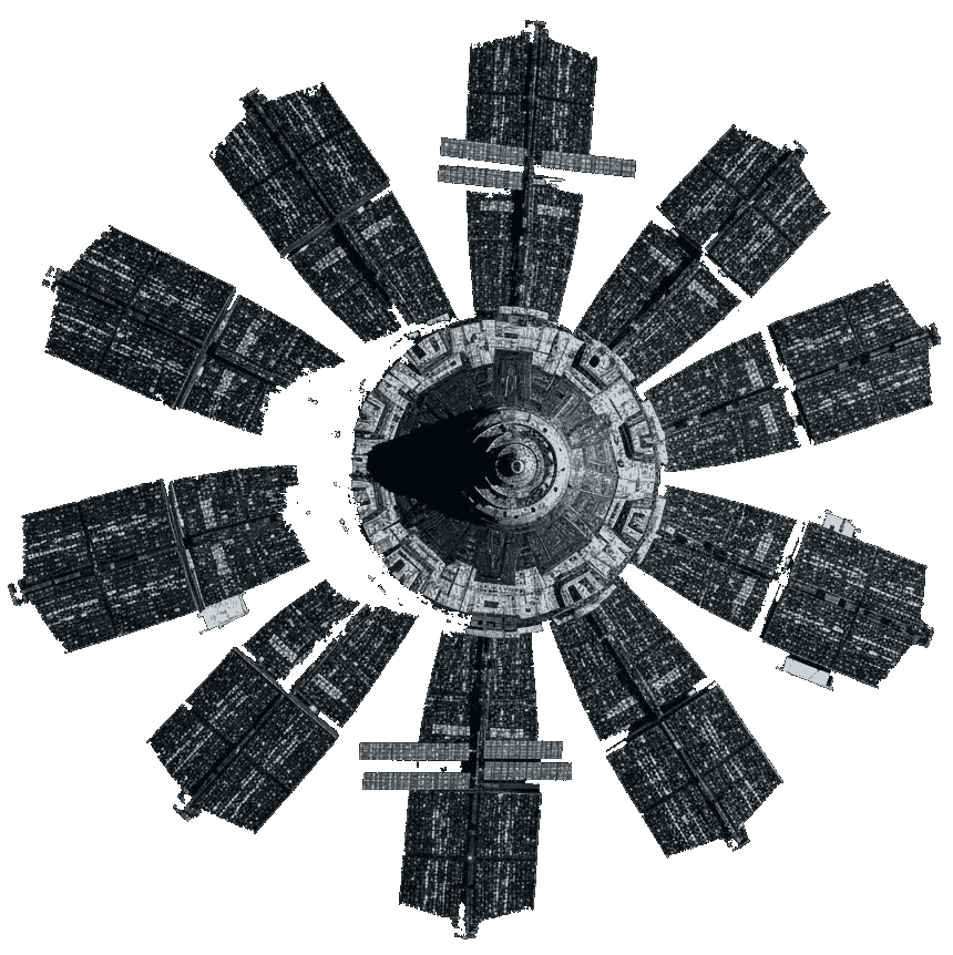 Satellite in space
